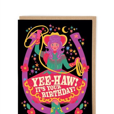 Birthday Cowgirl Birthday Card