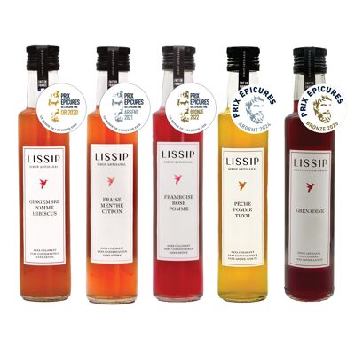 "Prix Epicures" Pack - Assortment of our 5 award-winning syrups