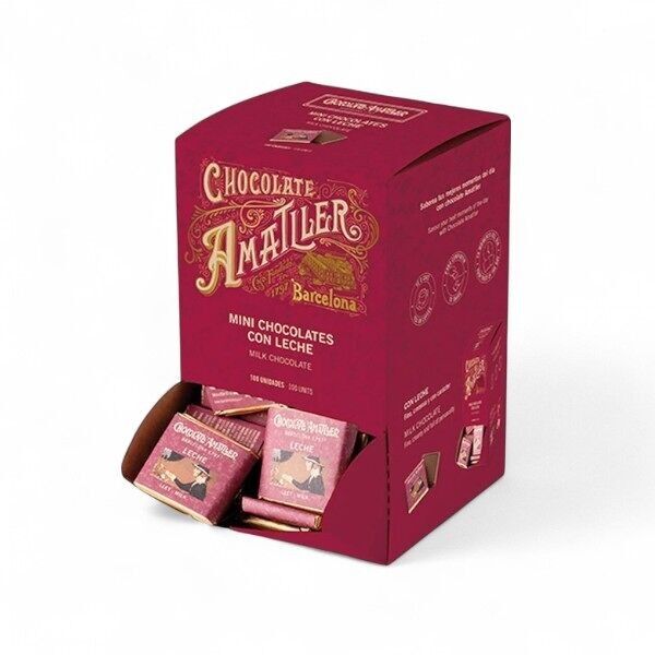 DISPENSER OF MILK CHOCOLATE NAPOLITAINS 5g - 100 Neapolitans