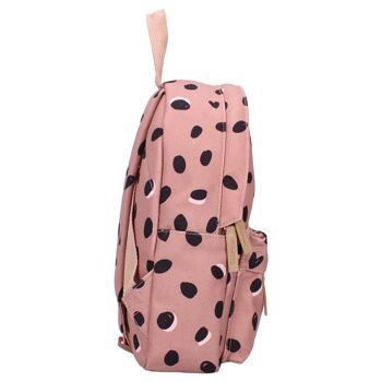 Sac à dos enfant Loving Days - Cœurs & Pois vieux rose 3