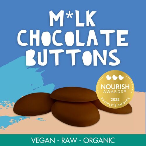 M*lk Chocolate Buttons, Vegan, Organic 58% Cacao bulk 5kg