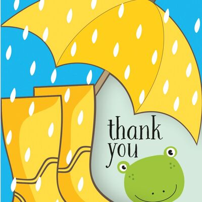Fun-Cut double card "Thank You - Weather"
