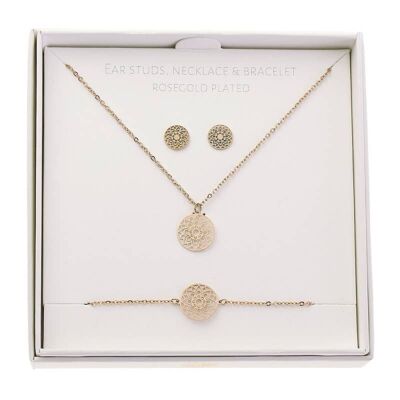 Classic Gift Set Rose Gold Plated - Mandala Of Luck