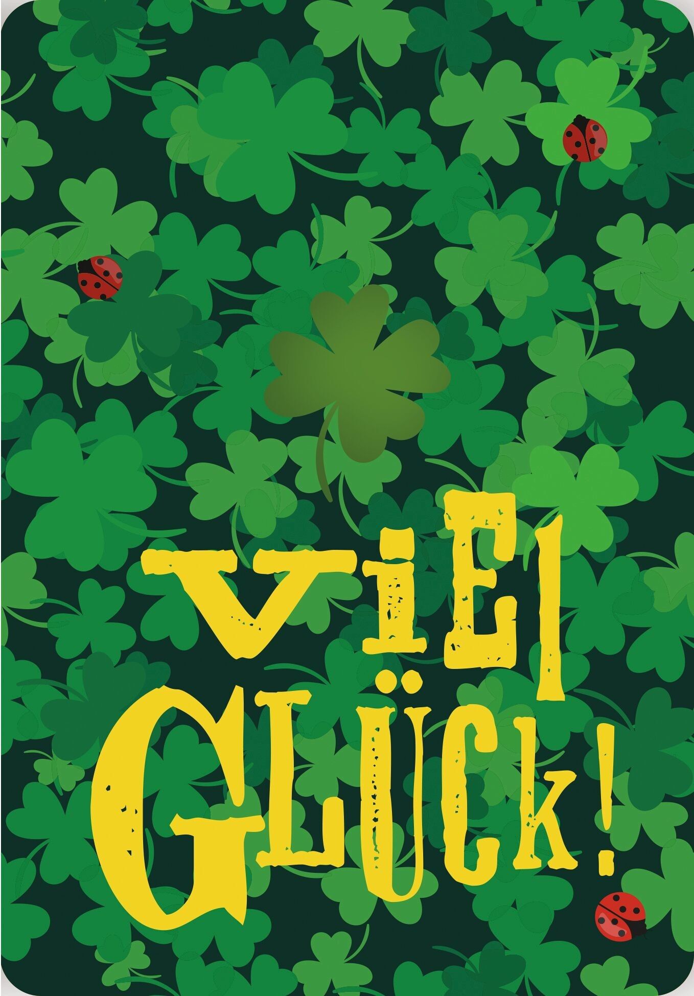 Fun-Cut double card “Good luck”