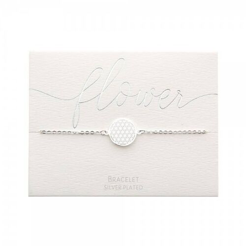 Classic Bracelet - Silver Plated - Flower Of Life