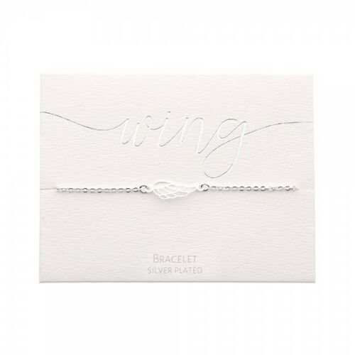 Classic Bracelet - Silver Plated - Angel Wings