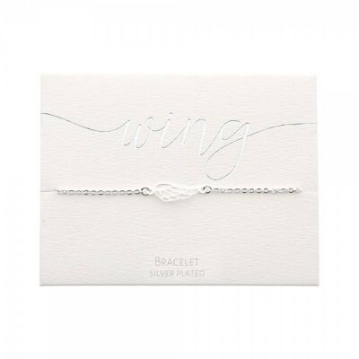 Classic Bracelet - Silver Plated - Angel Wings