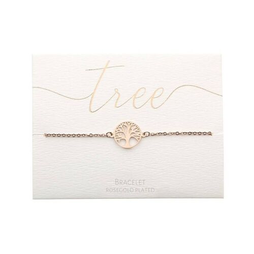 Bracelet - Rose Gold Plated - Tree Of Life