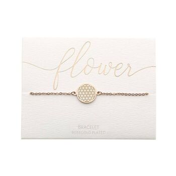 Bracelet - Plaqué Or Rose - Fleur De Vie 2