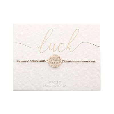 Bracelet - Rose Gold Plated - Mandala Of Luck