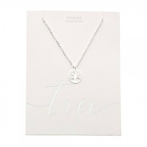 Classic Necklace - Silver-Plated - Tree Of Life