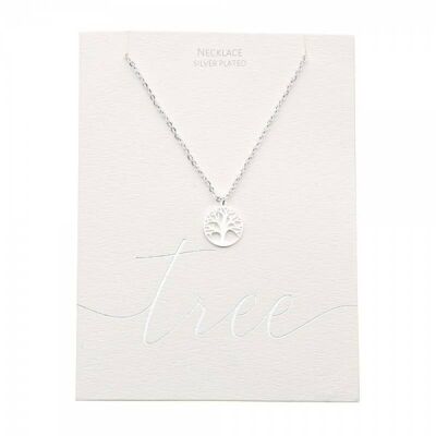 Classic Necklace - Silver-Plated - Tree Of Life
