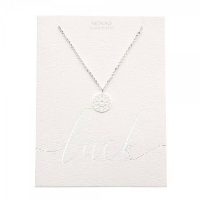 Classic Necklace - Silver-Plated - Mandala Of Luck