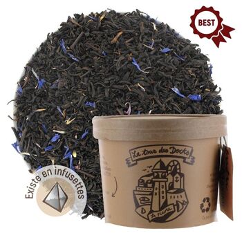 Thé noir Earl grey fleurs bleues