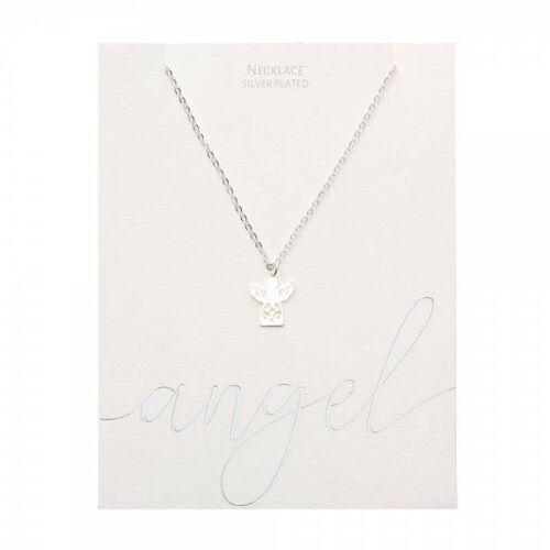 Classic Necklace - Silver-Plated - Angel