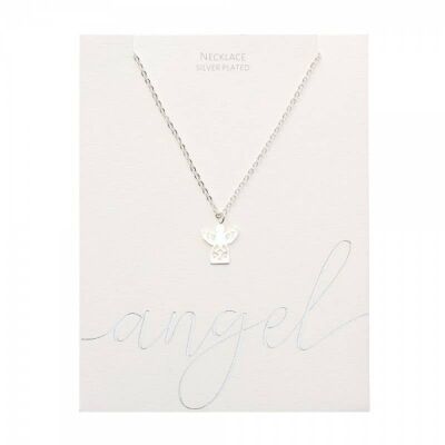 Classic Necklace - Silver-Plated - Angel