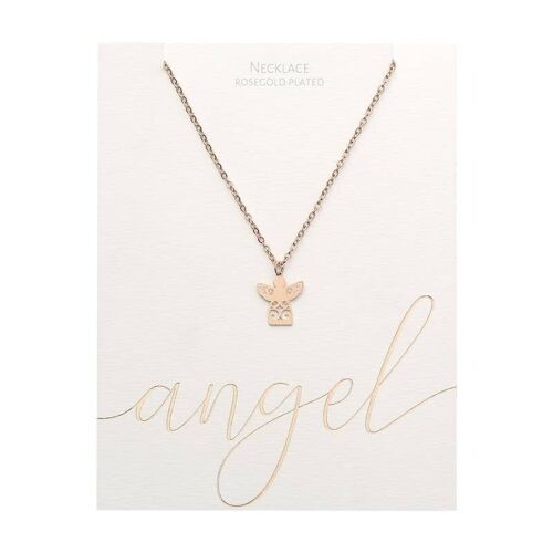 Classic Necklace - Rosegold-Plated - Angel