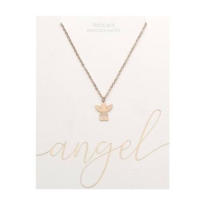 Classic Necklace - Rosegold-Plated - Angel