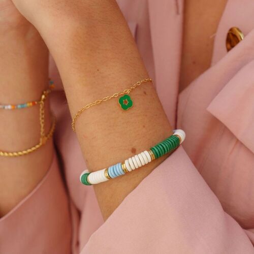 Bracelet Shera - pierres fines teintées