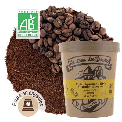 Café Honduras BIO Grande Réserve - POT M EN GRAIN/MOULU/CAPS - 180G