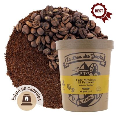 Café Mexique El Primero - POT M EN GRAIN/MOULU/CAPS - 180G