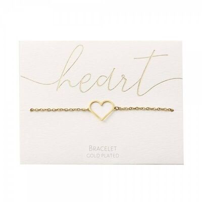 Bracelet - Gold Plated - Heart