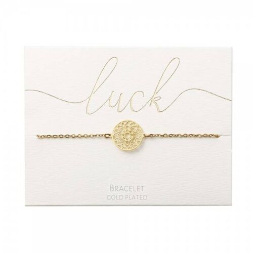 Bracelet - Gold Plated - Mandala Of Luck