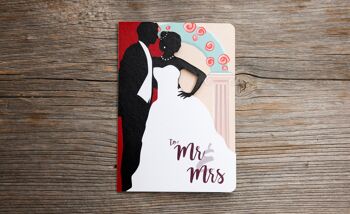 Carte double Fun-Cut "Mr & Mrs" 2