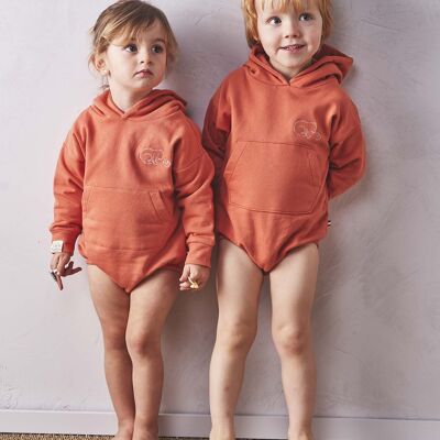 Evolutionary body – Hoodie – WAHOU Terracotta