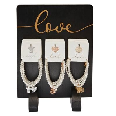 Display Package Pearl Bracelets With Symbol