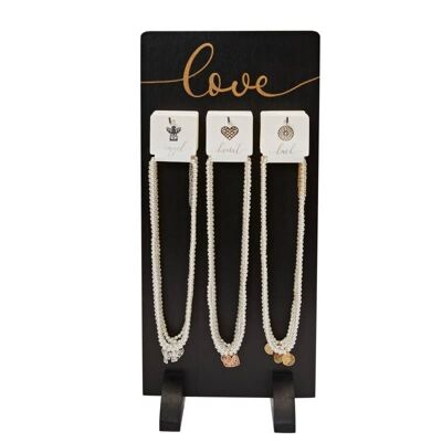 Display Package Pearl Necklaces With Symbol