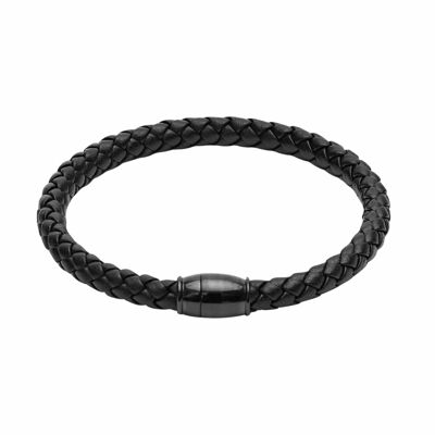 Bracelet-"Viro"-Leather-Black