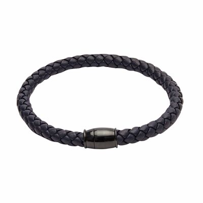 Bracelet-"Viro"-Leather-Blue