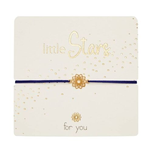 Bracelet-"Little Stars"-Gold Pl.-Flower