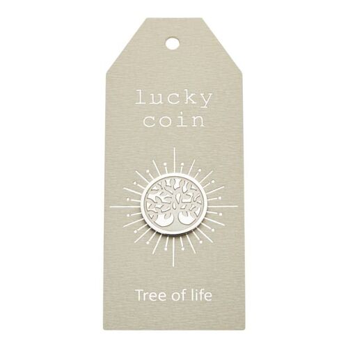 Coin-"Lucky Coin"-Stainless Steel-Tree Of Life