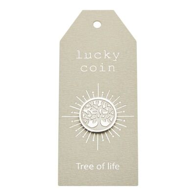 Coin-"Lucky Coin"-Stainless Steel-Tree Of Life