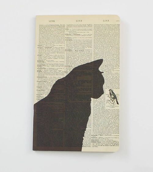 Black Cat Dictionary Art Notebook - WAN18319