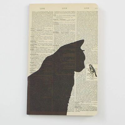 Black Cat Dictionary Art Notebook - WAN18319