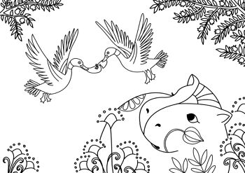 Livre pour enfant - Cahier de coloriage Petit Noun et ses amis 2