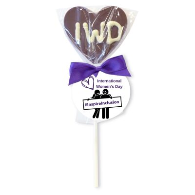 International Womens Day Chocolate Lollipops