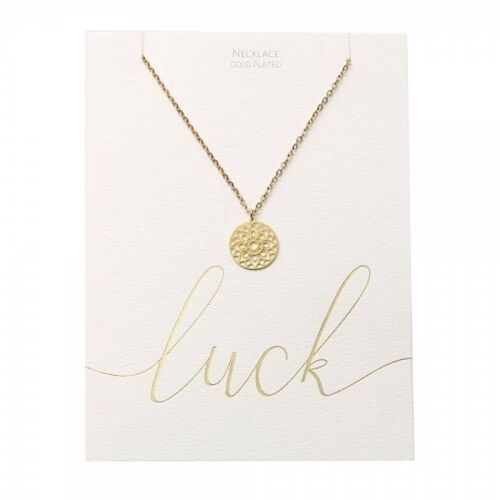 Classic Necklace - Gold-Plated - Mandala Of Luck