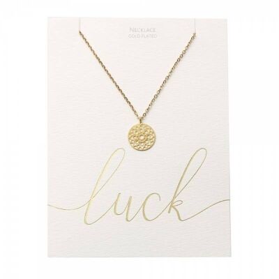 Classic Necklace - Gold-Plated - Mandala Of Luck