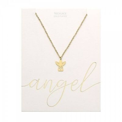 Classic Necklace - Gold-Plated - Angel