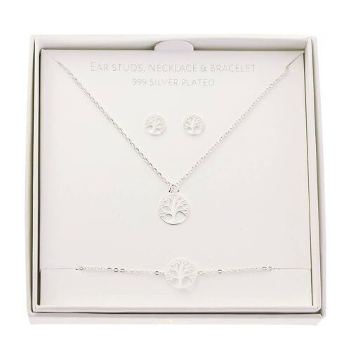 Classic Gift Set Fine Silver Plated - Tree Of Life