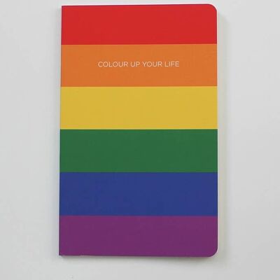 Bringen Sie Farbe in Ihr Leben - Regenbogen-Notizbuch - WAN19302