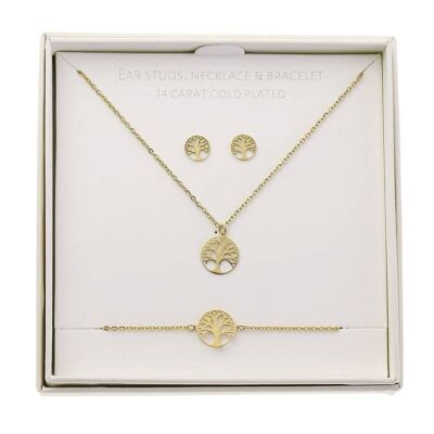 Classic Gift Set Gold-Plated - Tree Of Life
