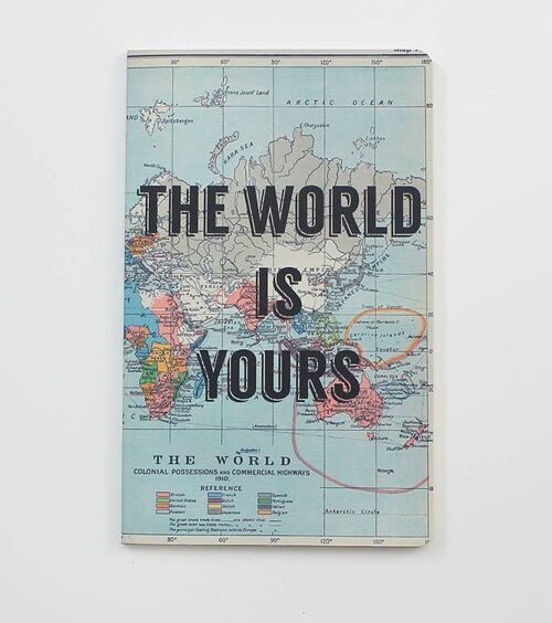 Travelling journal - Wanderlust Notebook - The World is Yours -WAN19304