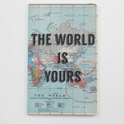 Travelling journal - Wanderlust Notebook - The World is Yours -WAN19304