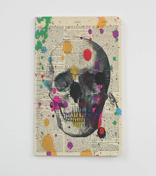 Arty Skull Notebook - Notepad for skull lovers - WAN19402