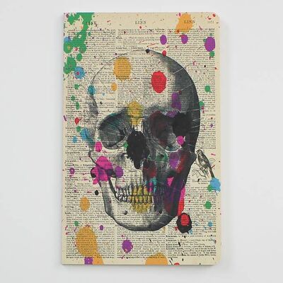 Arty Skull Notebook - Bloc de notas para amantes de las calaveras - WAN19402